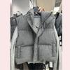 Women's  Streetwear Personalized Vest Short Parkas Casual Elegant Coat High Street Women Jacket