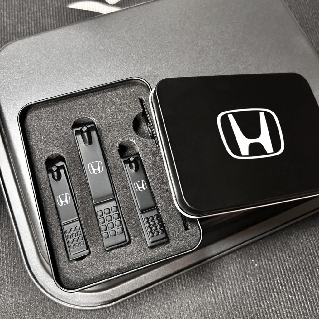 TQDX8 Car Logo Nail Clippers Manicure Beauty Tools 4 Piece Accessories For Honda Civic Accord Crosstour Spirior Odyssey Avancier UR-V