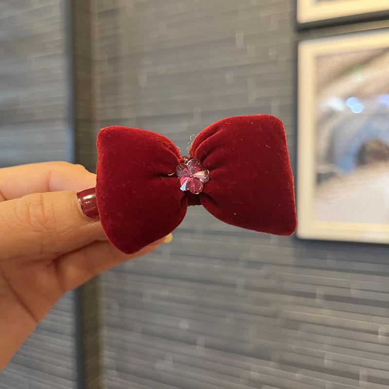 Christmas Bells & Bow Hair Clips Set for Girls - Festive Pompon Hairpins & Autumn/Winter Ties