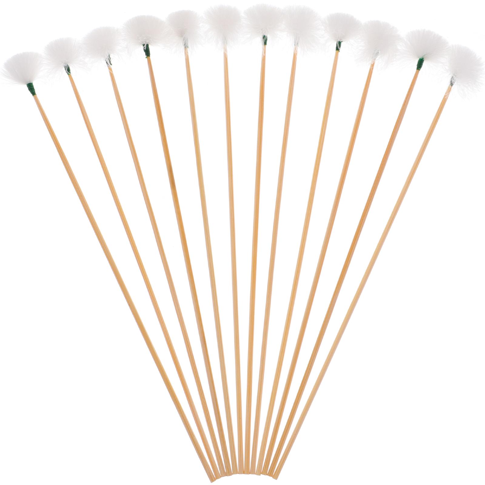 

12Pcs Bamboo Ear Cleaning Tools Goose Hair Ear Wax Removal Kit Cleaner Non Slip Handle Ear Picker Cleaning Tools Travel Supply