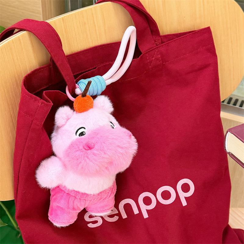 Cute Capybara Lululu Plush Emoji Keychain Doll