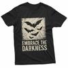 Embrace The Darkness Distressed Bat Gothic T-Shirt