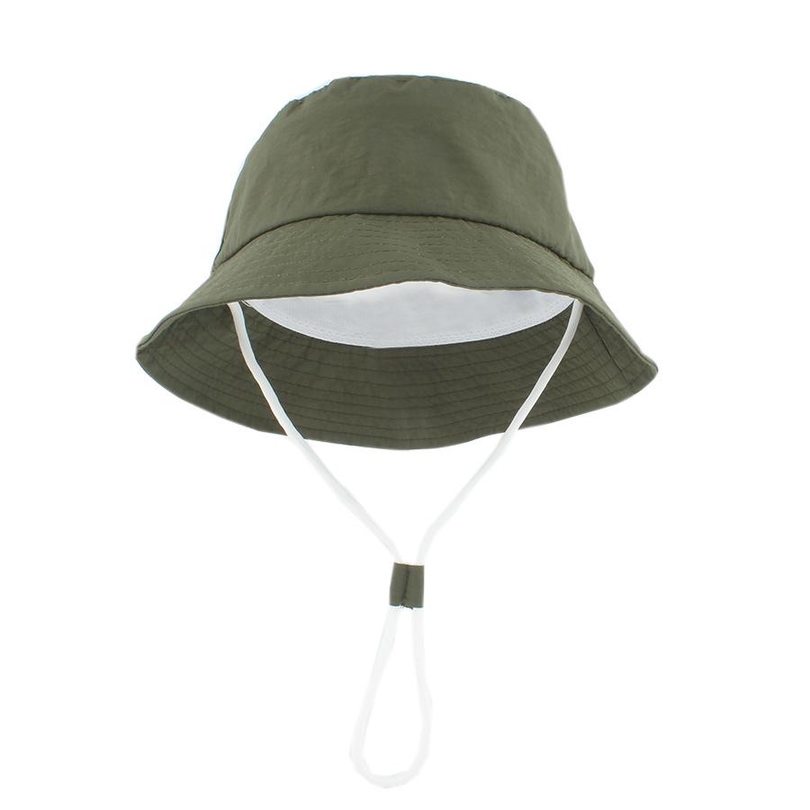 2026 Dziecięcy Kapelusz Przeciwsłoneczny: Szybkoschnący, Oddychający, Kapelusz Bucket na Plaże Wiosna/Lato, Jednolite i Makaronikowe Kolory dla Dzieci w Wieku 0-3 Lat