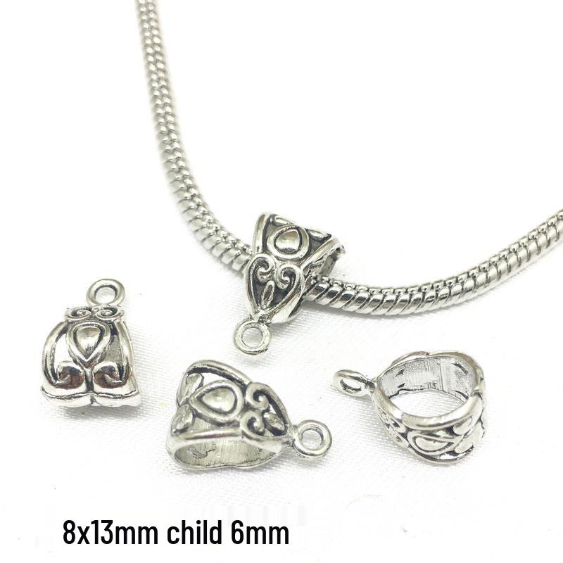 DIY Electroplated Jewelry Kit: Alloy Pendant Connector, Clasp, Jump Ring, Spacer Bead for Bracelets & Necklaces