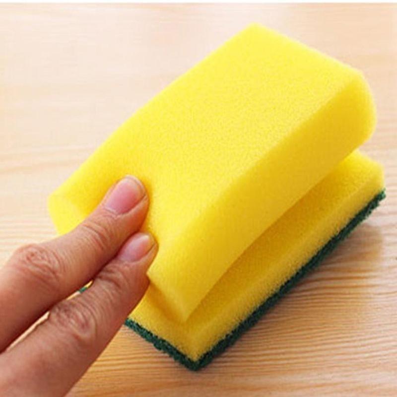 5X Cleaning Sponge Brush Dish Pan Oil Spots Cleaner Scourer Pad Kitchen SupplyHome, Furniture & DIY, Cookware, Dining & Bar, Kitchen Tools & Gadgets!