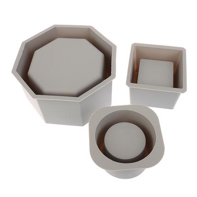 Flower Pot Silicone Mold Diy Large Concrete Cement Pot Mold Square Epoxy Resin Molds Holder  Epoxy Clay Mould