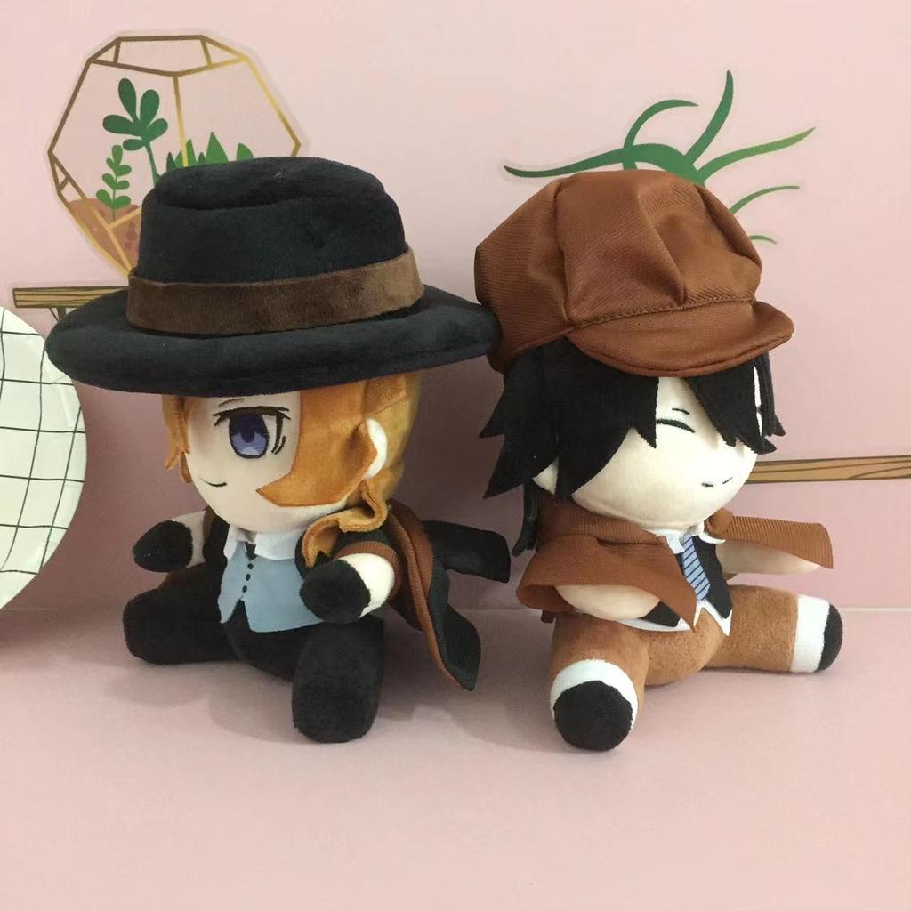 20cm Peluş Bebek Edogawa Rampo Nakahara Chuuya Cosplay Sevimli Yumuşak Dolgulu Yastık Doğum Günü Hediyesi Oyuncak