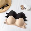 Wireless One-Shoulder Push-Up Bandeau Bra for Women