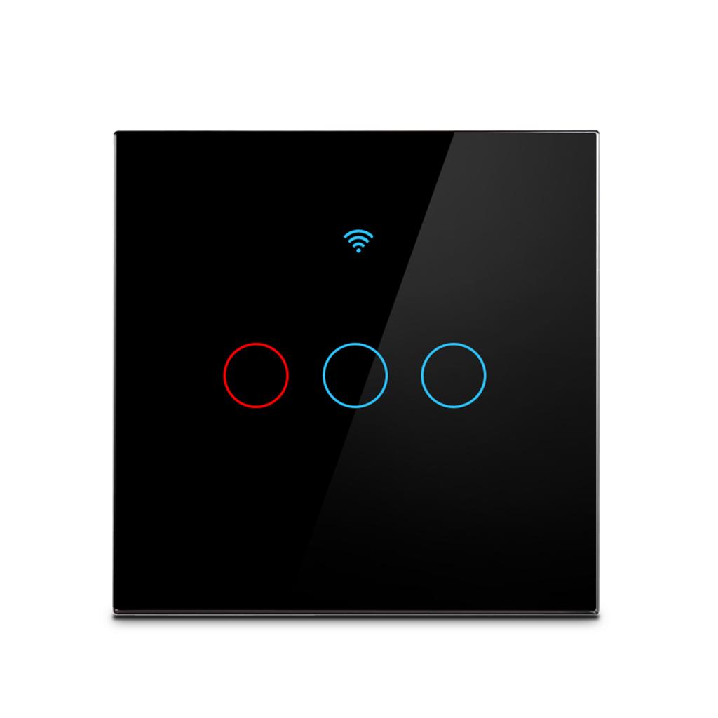 AXUS WiFi Ewelink APP Light Wall Switches Touch Smart Wireless Remote Control No Neutral Wire Install Support Alexa Google Home