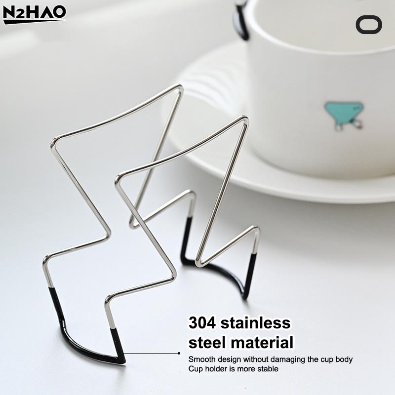 1PCS 40*74*80cm Cafe Drip Bag Holder Stainless Steel Outdoor Japanese Style Hanging Ear Coffee Filter Holder Portable Stand