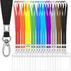 20 Pack Colorful Lanyards for ID Badges, Durable Neck Lanyard Strap for Kids, Men, Women, Cruise, Office, Events