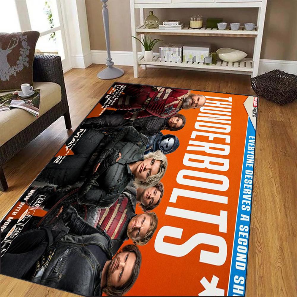 DISNEY Marvel Thunderbolts Living Room Decorative Rug Sofa Coffee Table Non-slip Mat Winter Soldier Boy Bedroom Decor Rug 40x60cm