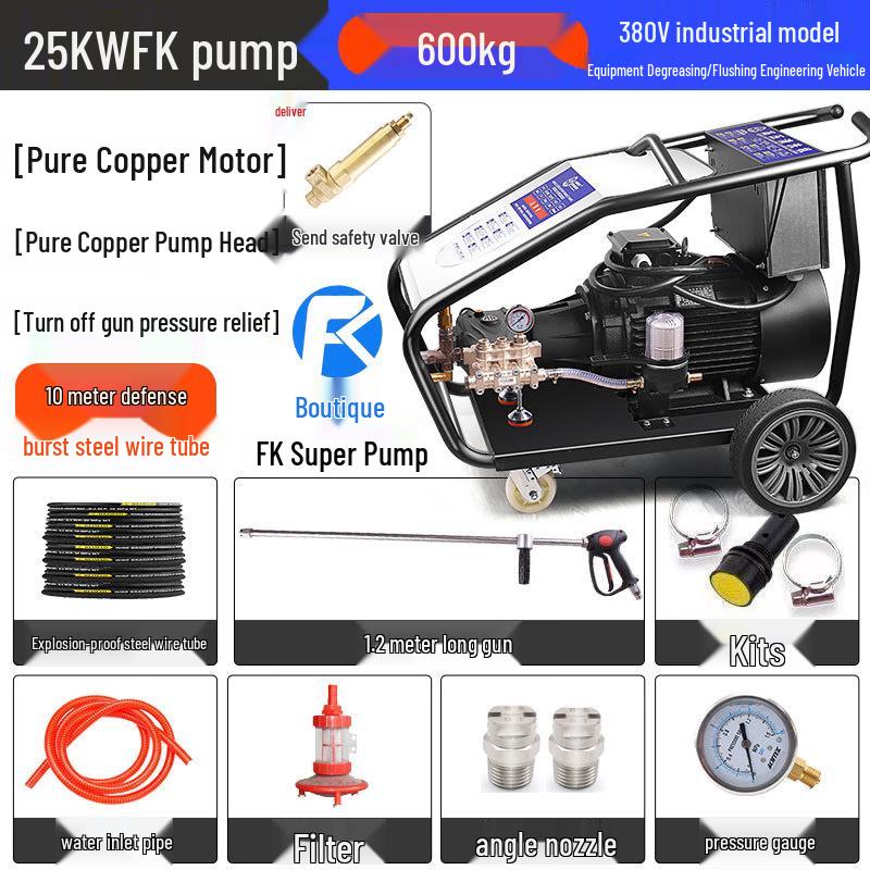Black Cat Duke 25kW Ultra-High Pressure Industrial Washer CN plug (adapter included)