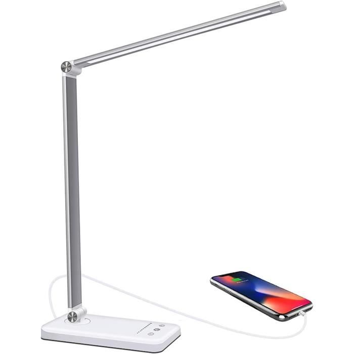 Lampe de Bureau LED - LENDOO - Dimmable - 5 Modes de Couleur - 10 Niveaux de Luminosité - A++