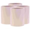 4 Pcs Hug Bucket Decor Round Bouquet Paper Boxes Flower Packaging Vase Present Cardboard Cylinder Small Bride Flowers