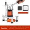 Commercial Stainless Steel Fruit & Vegetable Dicing and Slicing Machine for Potatoes, Radishes, Cucumbers, and French Fries