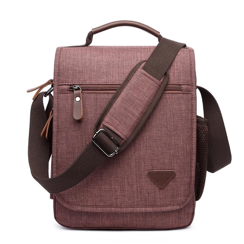 Trendy Men s Korean-Style Water-Repellent Crossbody Shoulder Bag коричневый