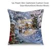 Santa Claus Christmas Tree Snow Scene Snowman Animal Deer Rabbit Bird Fox Sofa Seat Bedroom Car Office Decoration Pillowcase