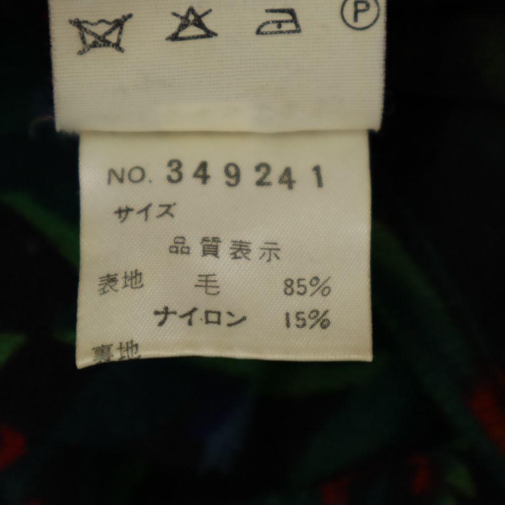 KENZO made in Italy Floral Long sleeve wool blend sweater 2 Black knit Women Used