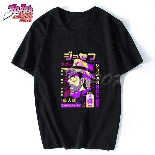 Jojos Bizarre Adventure Anime Tshirt 2026 Summe New 100cotton Joseph Joestar graphic loose unisex Short sleeve loose shirt M