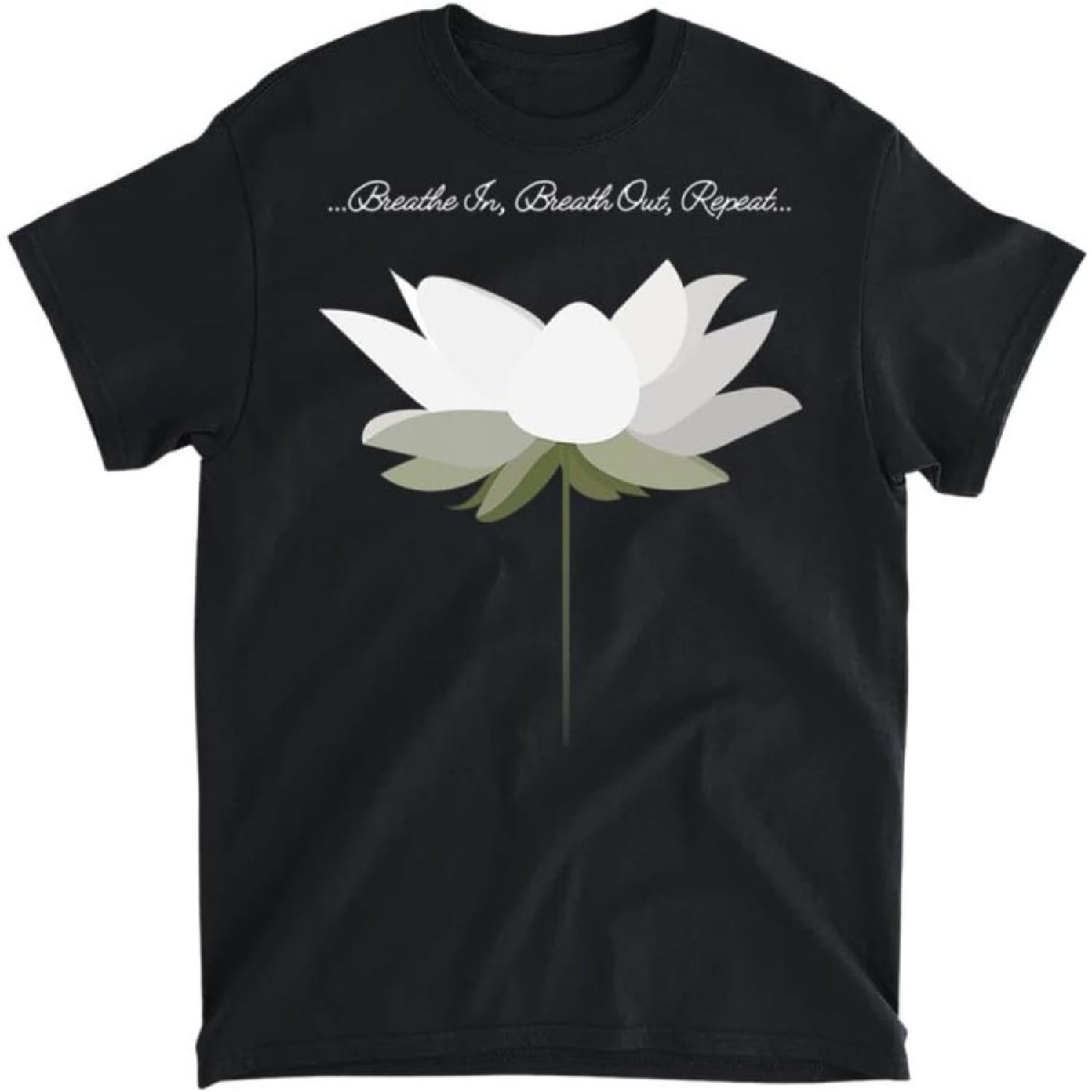 

Womens Lotus Flower top for Yoga and Mindfulness, Namaste T-Shirt, Long Sleeve Shirt, Sweatshirt, Hoodie Unisex Adult Size Made in Canada XXXXXL різнокольоровий