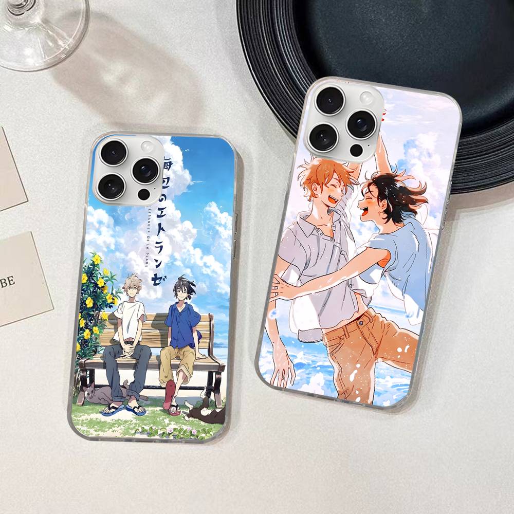 Anime Movie Umibe No Etranger For IPhone 17 16 15 14 Plus 13 12 11 Pro Max Phone Cover Back Satin Colorful Surface