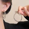 Female Temperament Double-layer Circle Earrings