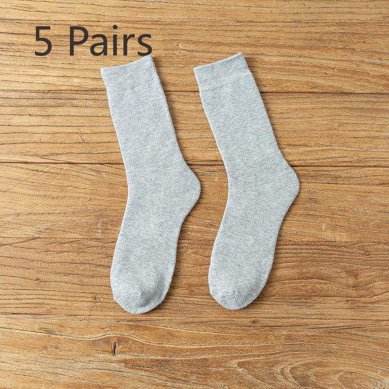 Men's Autumn and Winter Velvet Thickened Warm Middle Aged and Elderly Long Socks