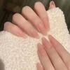 30 Pieces of Handmade Manicure Wearing Nail Long Pointed Pure Desire Wearing Nail Gentle Wind Manicure Naked Pink Nail Piece