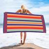 Buntes gestreiftes Strandtuch Polyester Schnelltrocknend Sandfrei Große Badetücher für Sommer Pool Schwimmen Urlaub Reise Decke