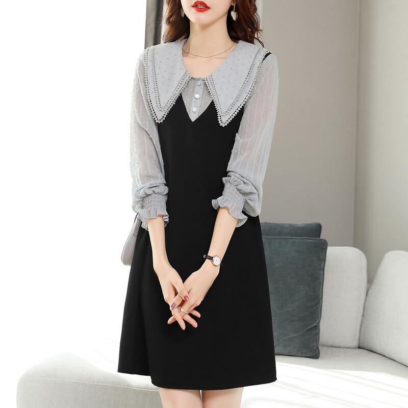 

Firstview Women s Urban Casual Long-Sleeve Mini Dress F21C12334 M