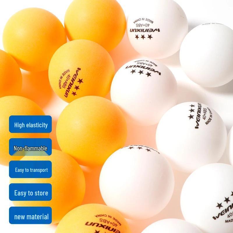 Newcomer Special: Durable 3-Star Competition Table Tennis Balls - Made from New Material