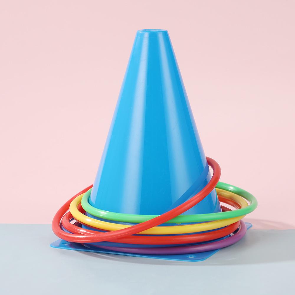 Colorful Ring Toss Set for Outdoor Sports and Training