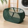 Foldable Mesh Laundry Hamper: Washable, Multifunctional Storage Basket for Clothes and Bathroom.