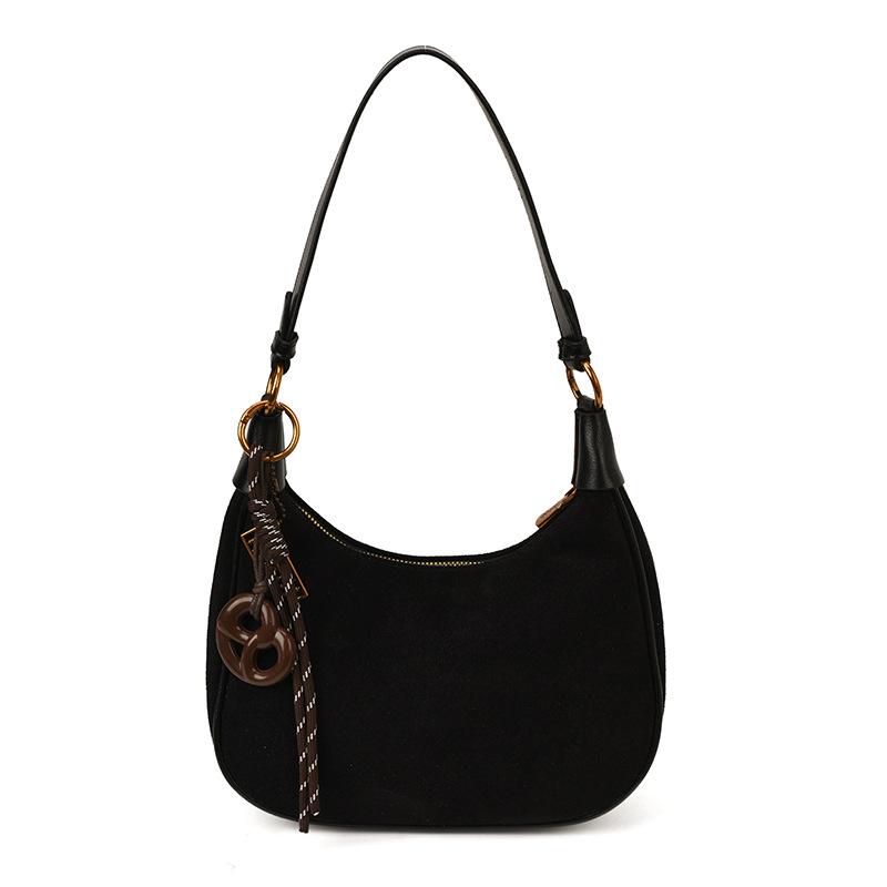 2025 New Autumn and Winter Suede Underarm Bag Women's Niche Trend Dumpling Bag Women's Commuter Retro Shoulder Bag