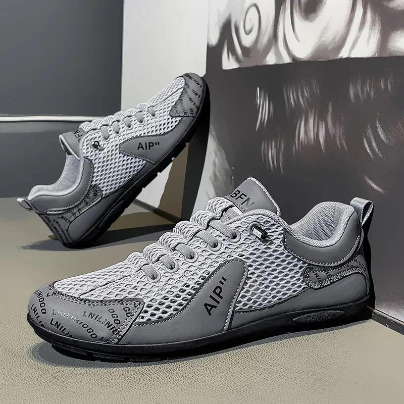 

Men 2025 New Summer Breathable Thin Mesh Sports and Leisure Shoes Men s Outdoor Fashion Sneakers High-quality Casual Shoes 39