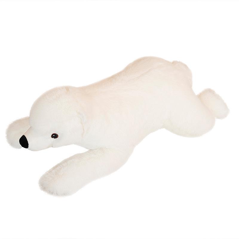 Cute Simulation Polar Bear Doll Plush Toy Lying Down Bear Hugging Bear Doll Children'S Rag Doll Birthday Gift
