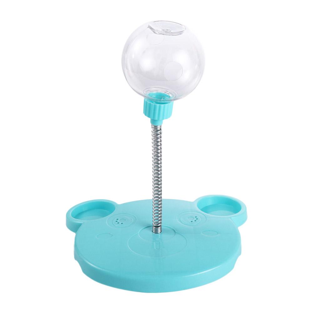 

Cat Dog Cat Chasing Food Leaking Ball Swing Feeder Stick Pet Snack Feeder Cat Training Cat Ball Pet Puzzle синій