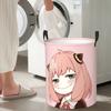 Spy X Family Anya Forger  Foldable Laundry Baskets Dirty Clothes Sundries Storage Basket Large Waterproof Bag