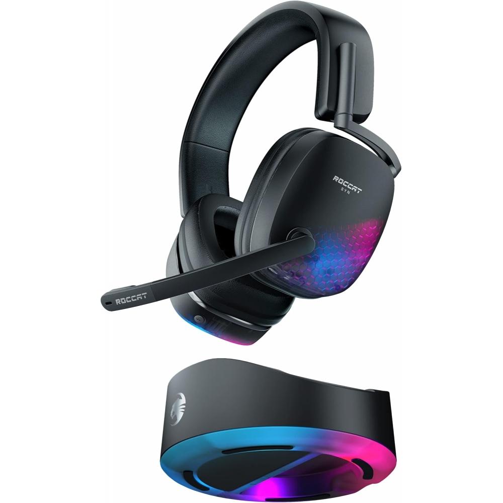 Roccat Gaming Headset Syn Max Air Black Pc Ps5 Ps4 Switch 3d Audio
