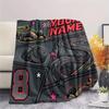 Custom Name Multi Sport Graphic Flannel Blanket, High Quality Comfortable for All Seasons, Home Decor, Warmth and Comfort