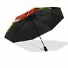 1pc Dinosaur Cartoon Umbrella, Portable 3-Fold Compact Umbrella, Suitable for Camping, Hiking and Travel, Ideal Easter Birthday Gift for Family a