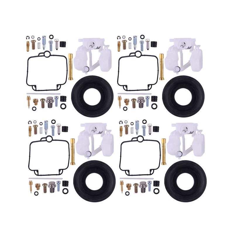 4 Sets Carburetor Carb Repair Rebuild Kit with Diaphragm Float Fit for Suzuki Bandit 400 GSF400 GK75A 1991-1995 1996 1997