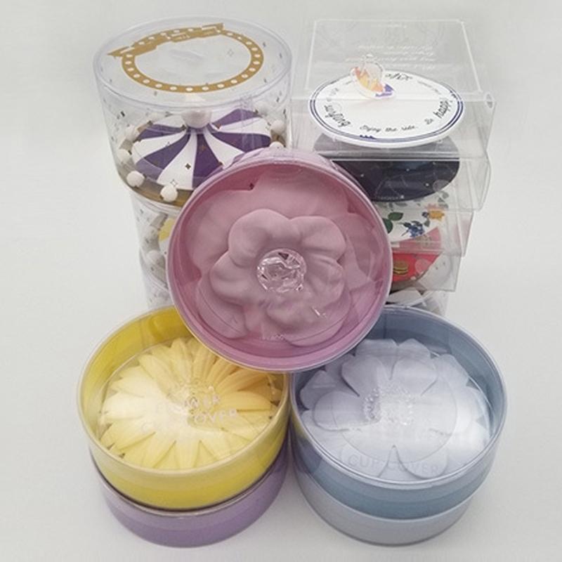 Flower Design Food Grade Cup Lid For Mugs Multipurpose Storage Accessory Easy Cleaning Decorative Drinkware Accessories
