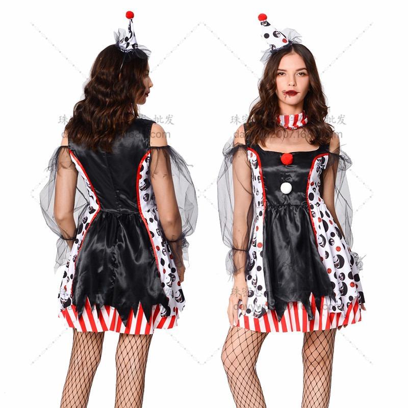 Uniform Halloween Costume Circus Clown Costume Variety Clown Costume Performance Costume