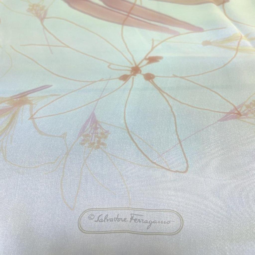 Used Salvatore Ferragamo Floral Scarf