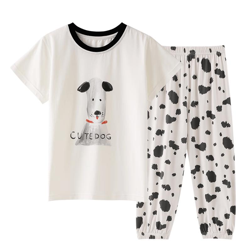 ZISEHY Boys  Cotton Summer Short-Sleeve Pajamas 130