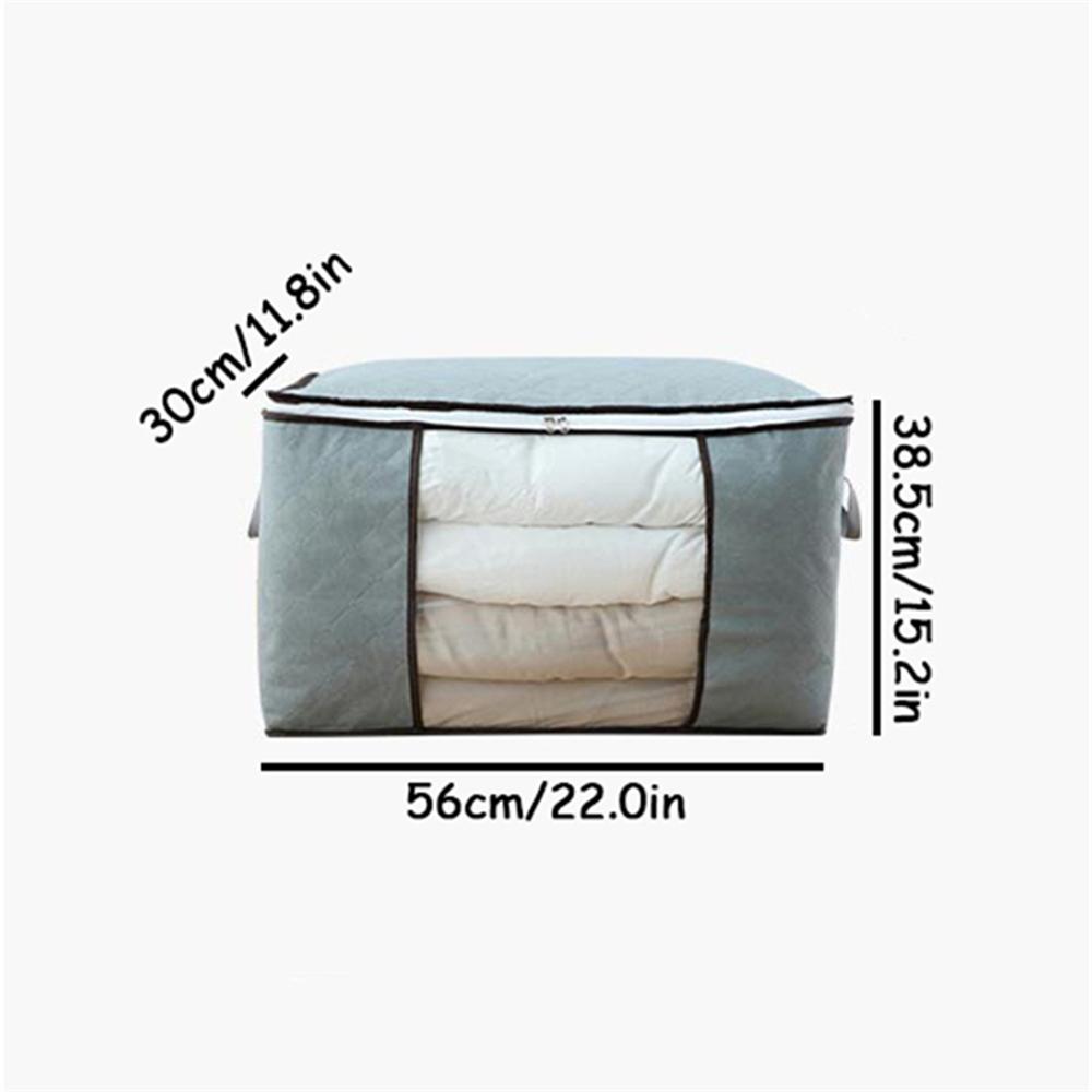 1PC Thick And Robust Large Capacity Foldable Fabric Bin With Zipper For Baby Clothing Storage Featuring Stretch Handle For Space