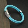 New Handmade Men Rope Bracelet Stainless Steel Buckle Double Layer Thread Nautical Braclet Bangle Hiphop Rock Accessories Homme