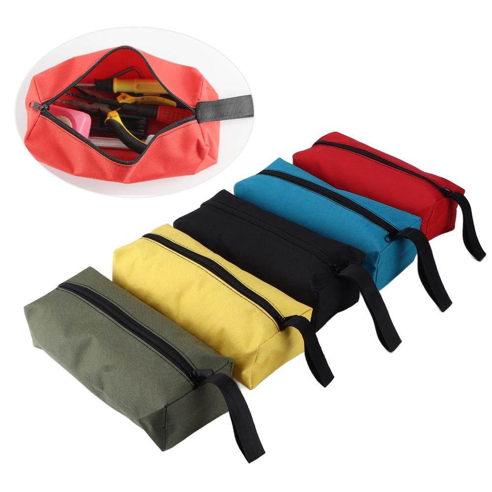 5 Pcs 600D Oxford Cloth Zippered Tool Pouch Bag Multifunctional Heavy Duty Tool Storage Bag Waterproof Tool Pouch